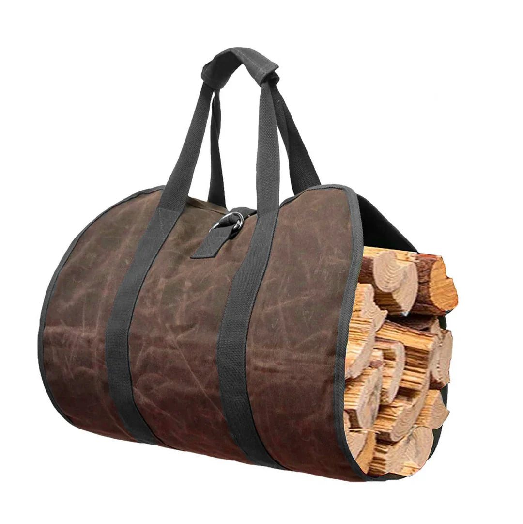 Firewood Carrier - Eine praktische Tragetasche für Ihr Brennholz!