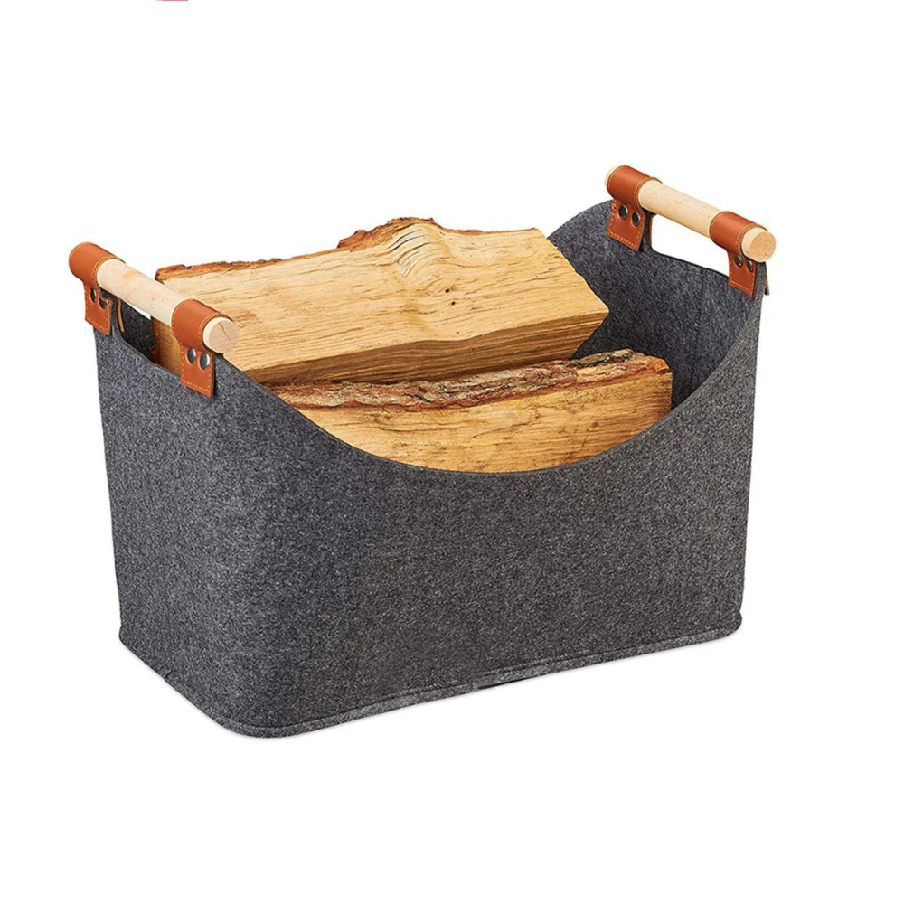 Holzkorb mit Holzgriff